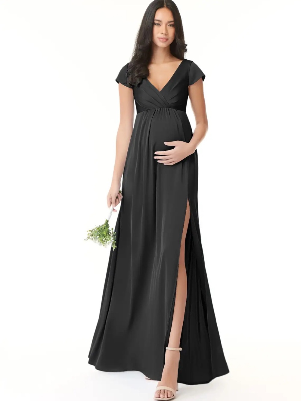Azazie Allessia A14 Bridesmaid Dress - Black